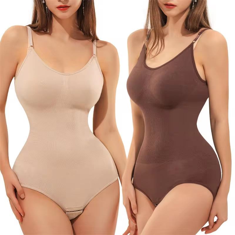 V Neck Bodysuit Tummy Control Body Shaper 